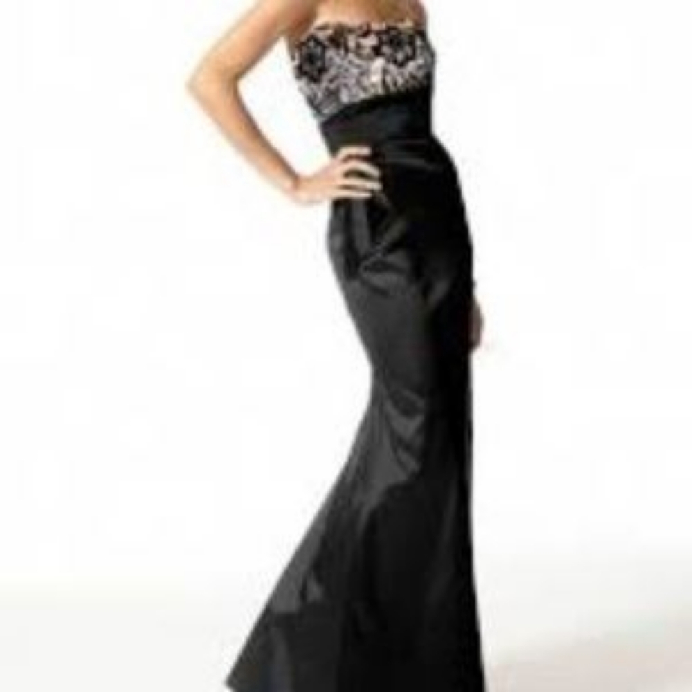 Jessica Mcclintock | Black Strapless Dress | Wedding  | Prom